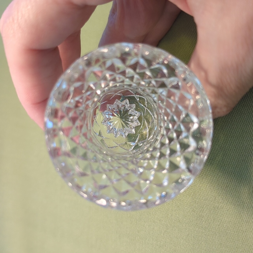 Vintage Crystal Toothpick Holder - Picture 3 of 4
